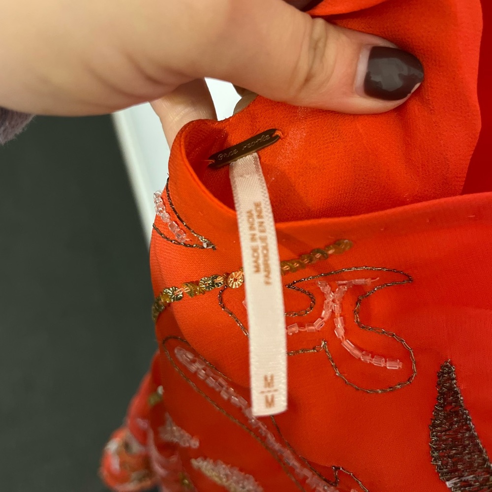 Free People Secret Garden Sequin Shift Dress - Picture 7 of 7
